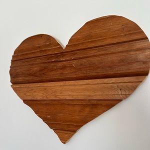 Handmade repurposed wood heart wall decor ❤️